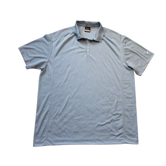 Nike Golf DRI-FIT collard  Shirt, size 3XL; Light Blue - Picture 1 of 7